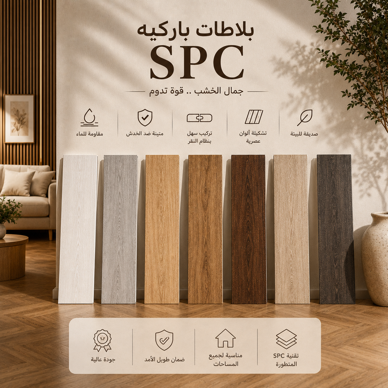 أرضيات باركيه SPC