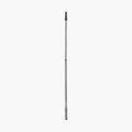 Telescopic pole with a silver and gray design on a white background