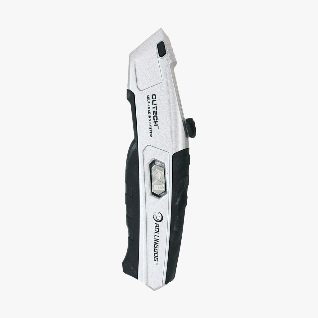Cutter knife with visible brand logo on a white background