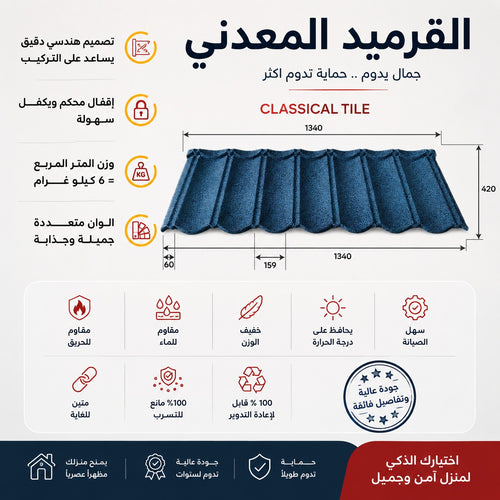 القرميد المعدني